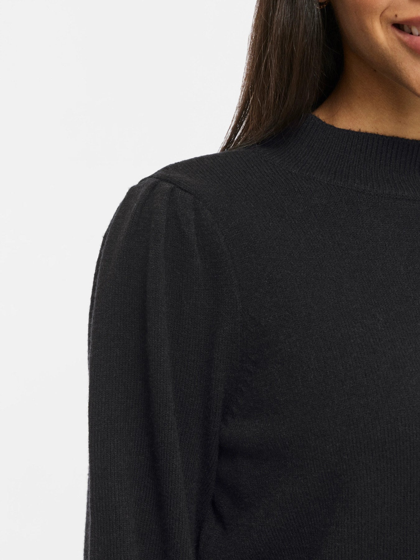 Turtle Neck Balloon Long Sleeve Top