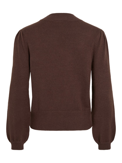 Turtle Neck Balloon Long Sleeve Top