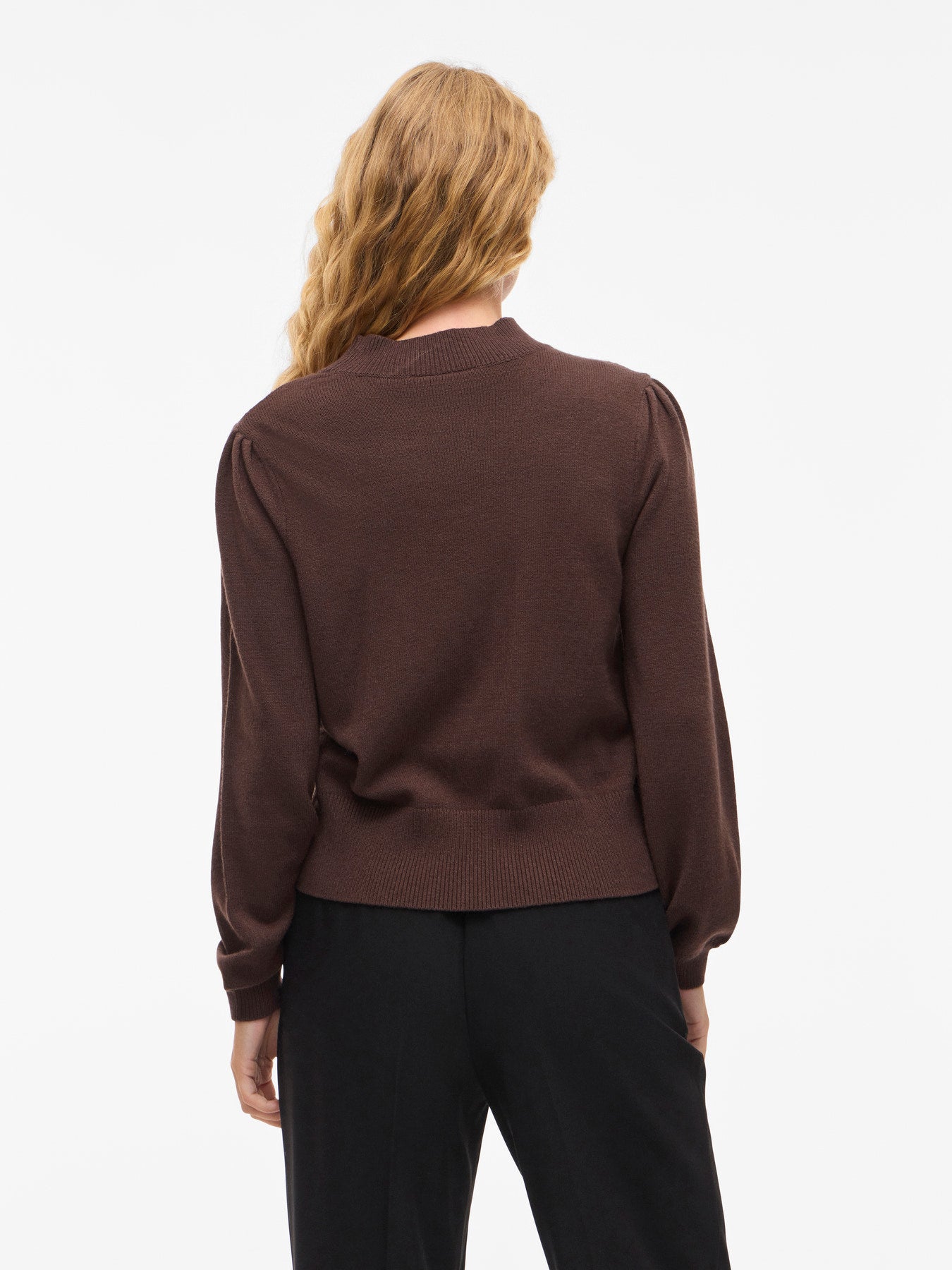 Turtle Neck Balloon Long Sleeve Top