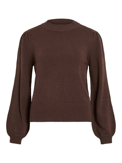 Turtle Neck Balloon Long Sleeve Top