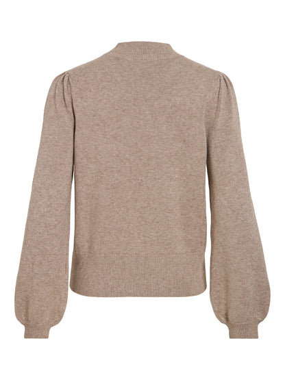 Turtle Neck Balloon Long Sleeve Top