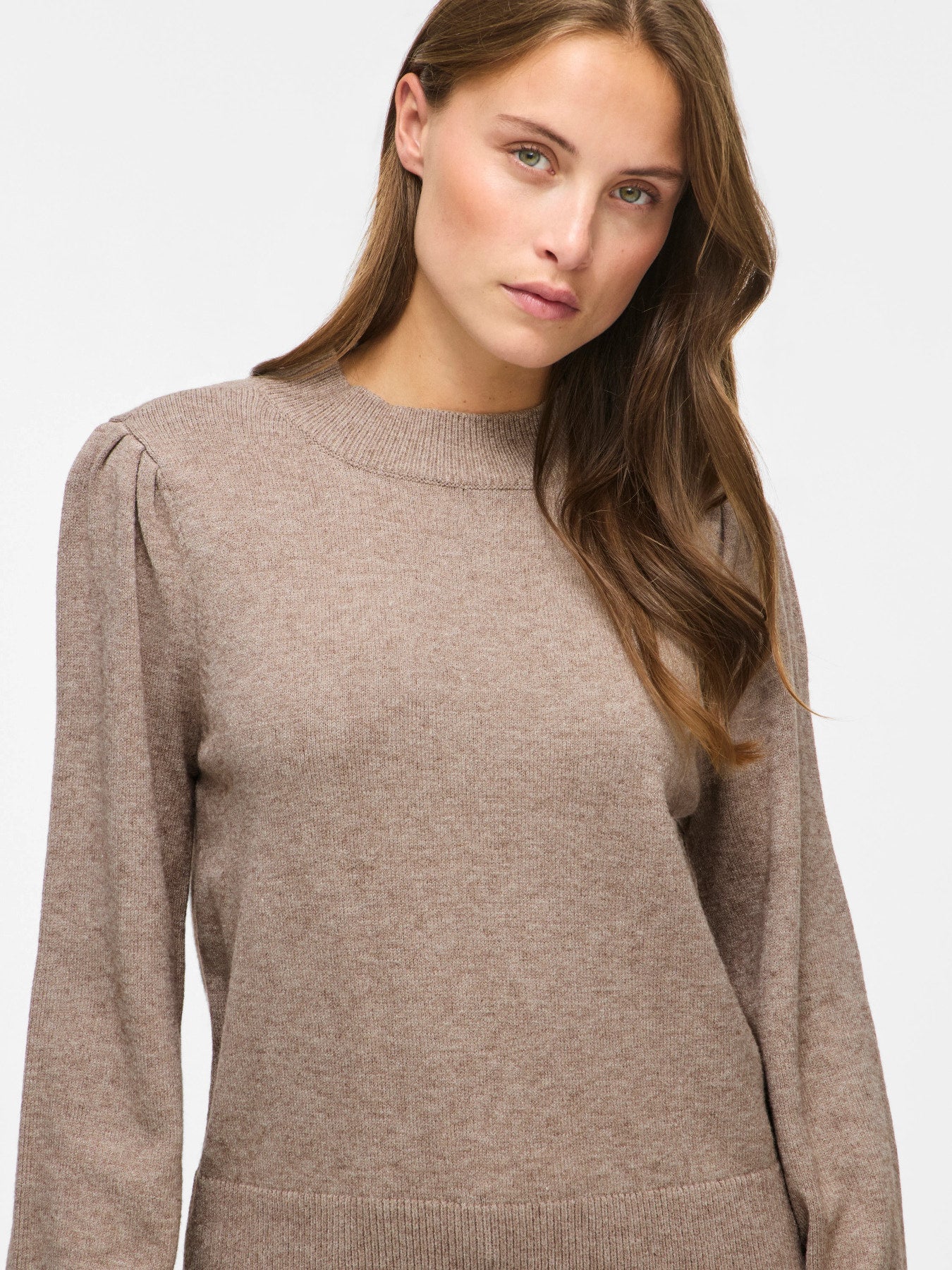 Turtle Neck Balloon Long Sleeve Top