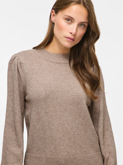 Turtle Neck Balloon Long Sleeve Top