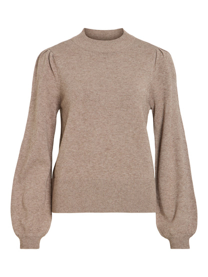 Turtle Neck Balloon Long Sleeve Top