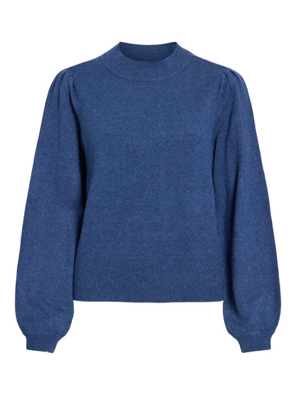 Turtle Neck Balloon Long Sleeve Top