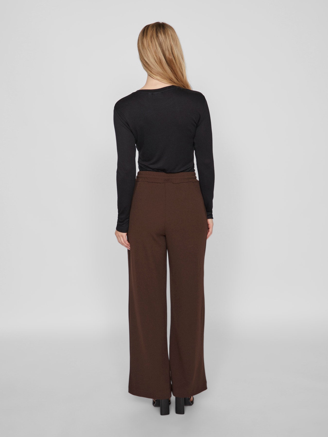 VICLUA HIGH WAISTED WIDE-LEG TROUSERS