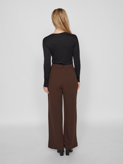 VICLUA HIGH WAISTED WIDE-LEG TROUSERS
