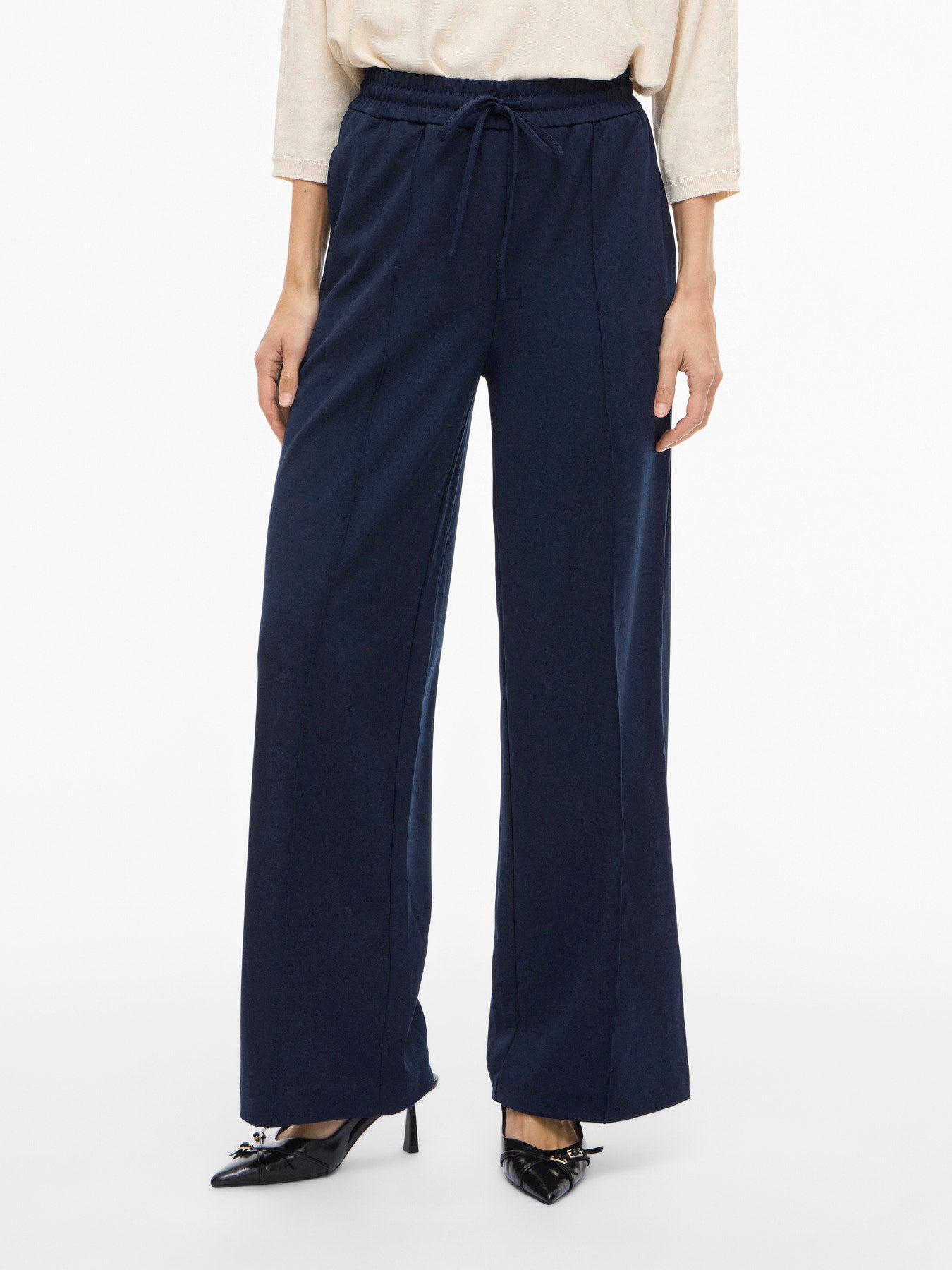 Clua High Waisted Wide Leg Trousers