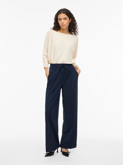 Clua High Waisted Wide Leg Trousers
