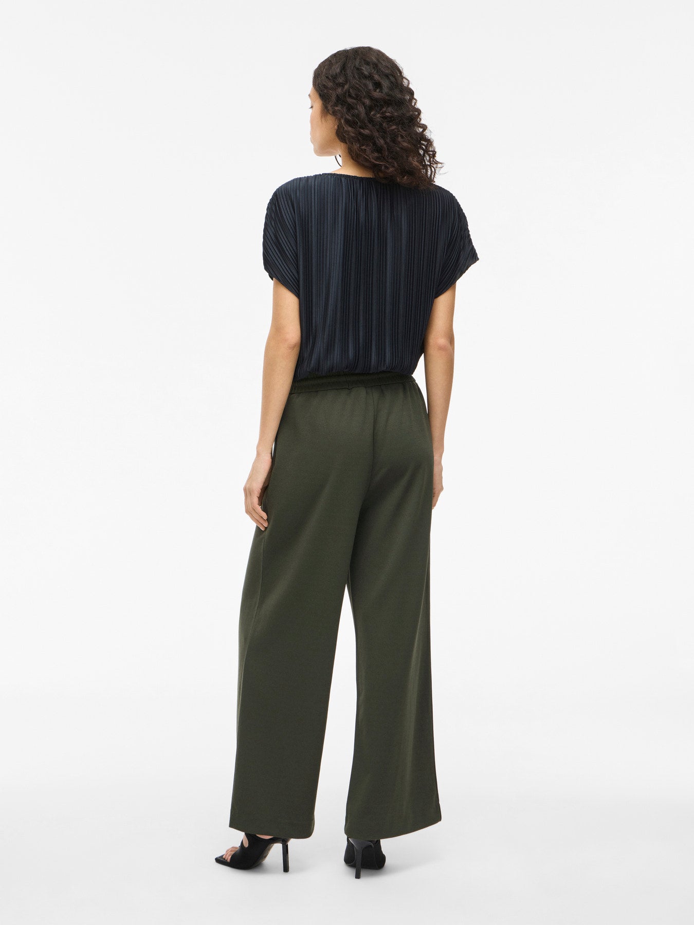VICLUA HIGH WAISTED WIDE-LEG TROUSERS