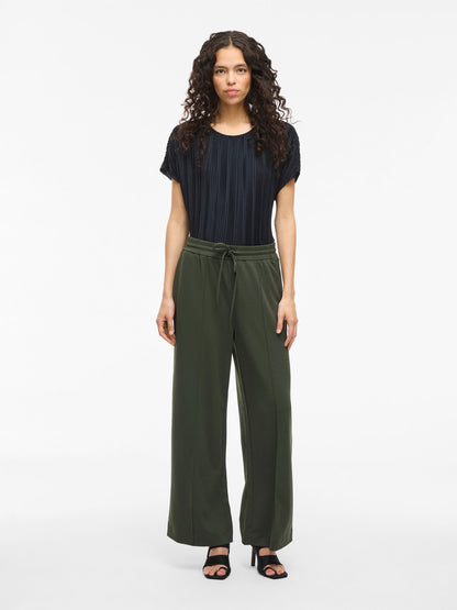 VICLUA HIGH WAISTED WIDE-LEG TROUSERS