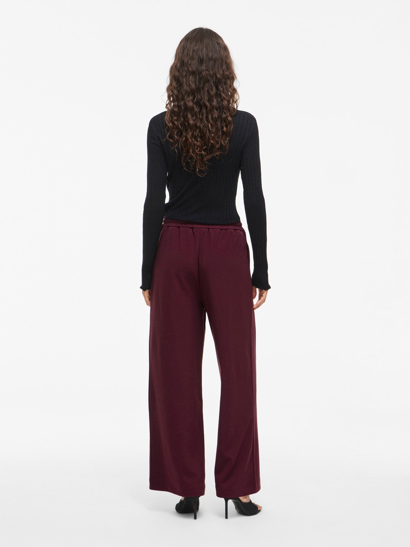 VICLUA HIGH WAISTED WIDE-LEG TROUSERS