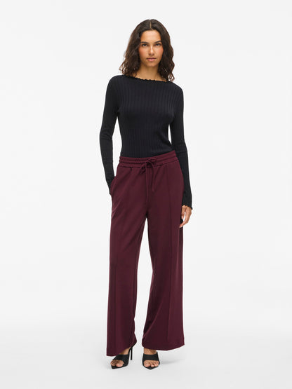 VICLUA HIGH WAISTED WIDE-LEG TROUSERS