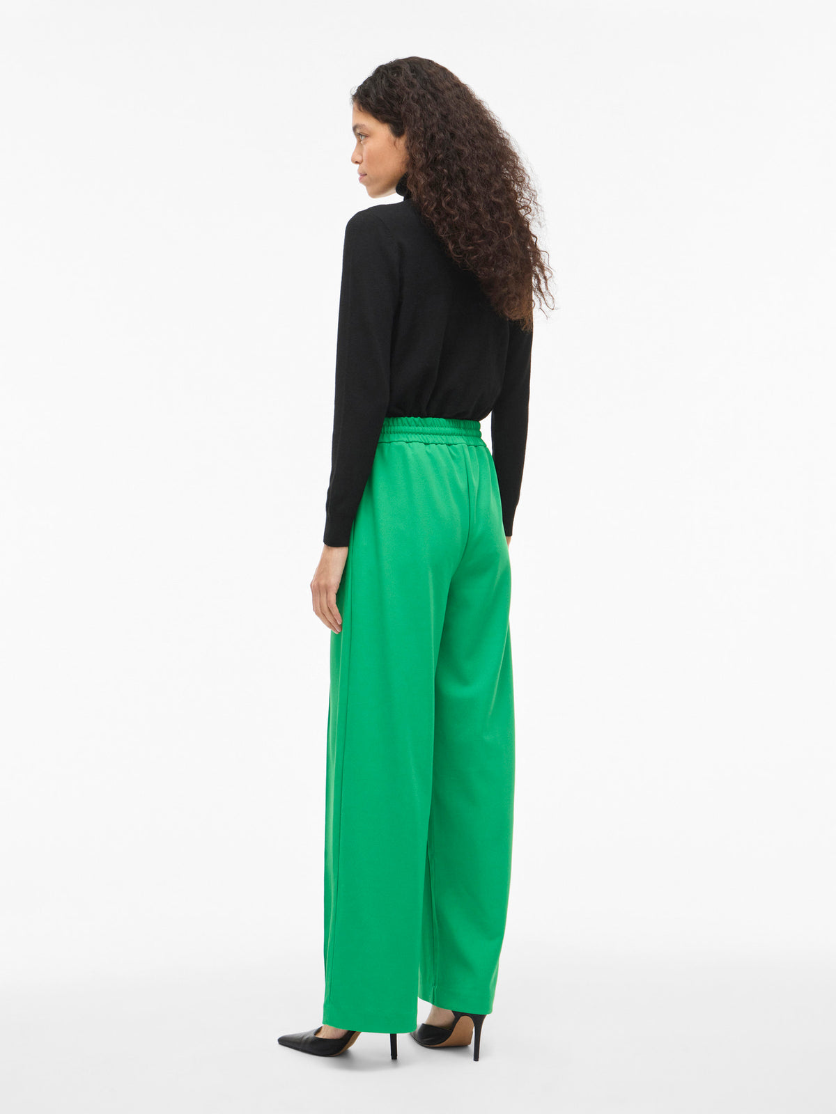 Clua High Waisted Wide Leg Trousers