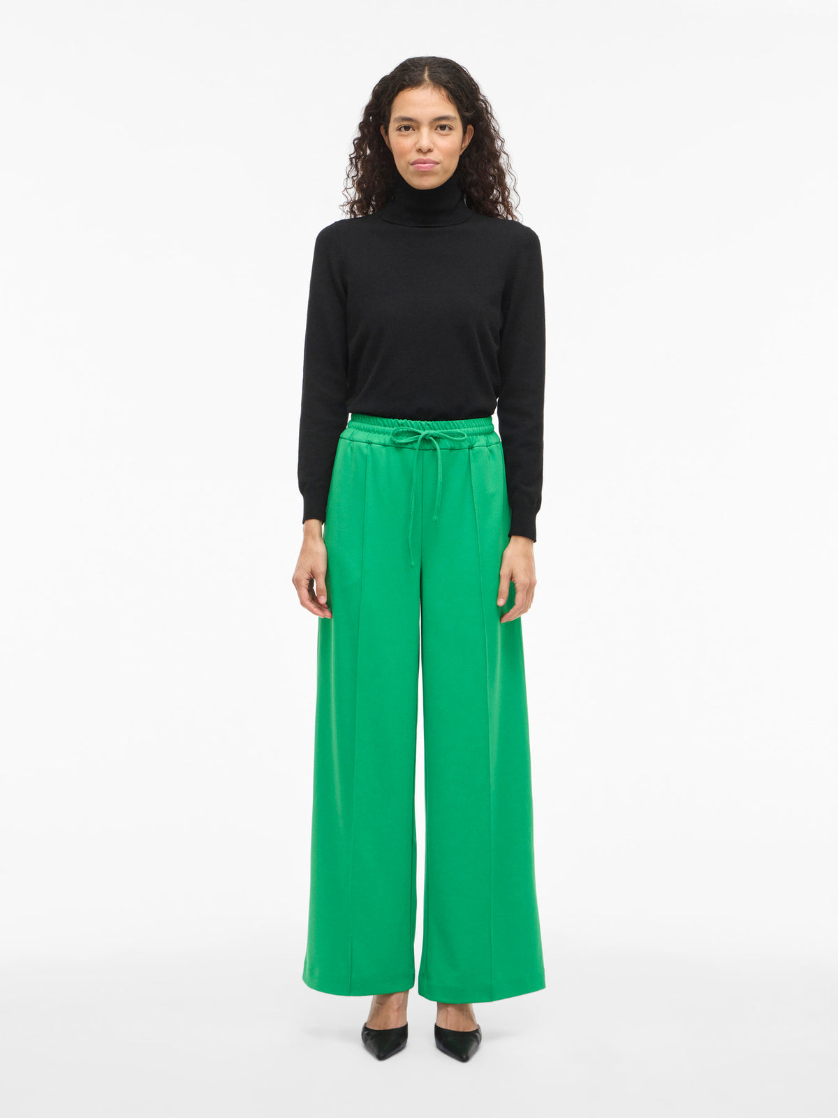 Clua High Waisted Wide Leg Trousers