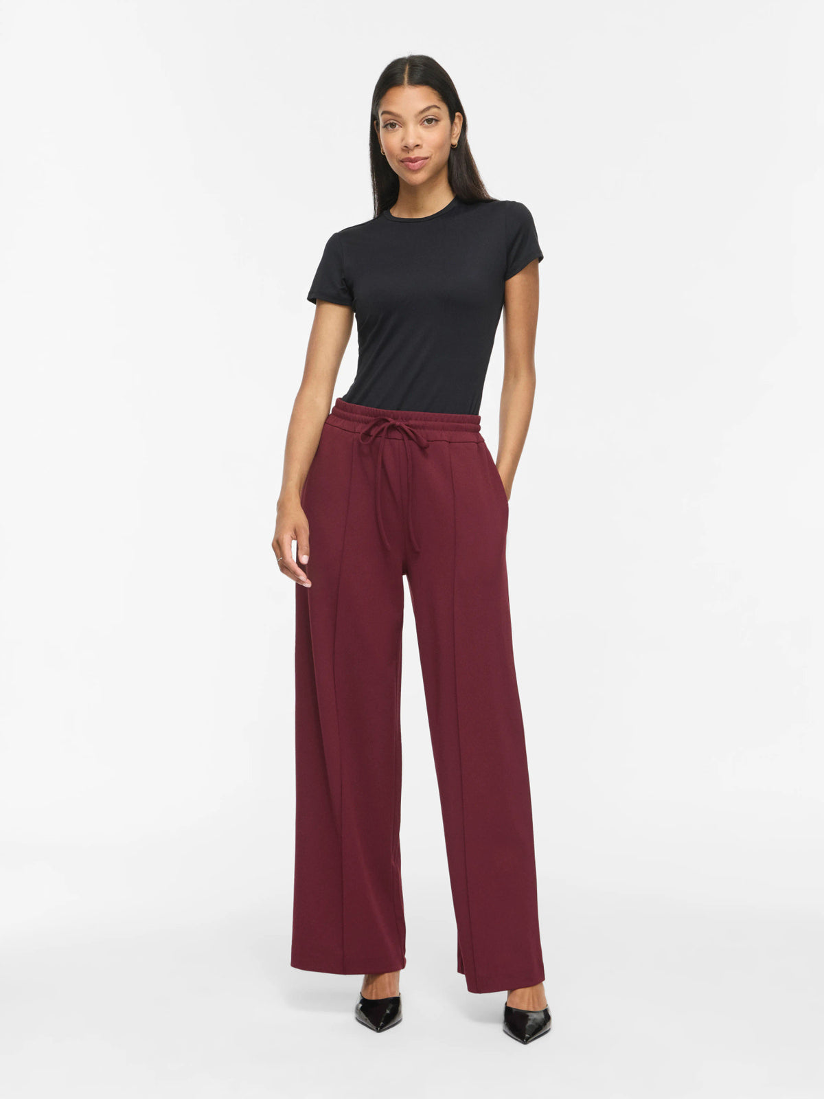 Clua High Waisted Wide Leg Trousers