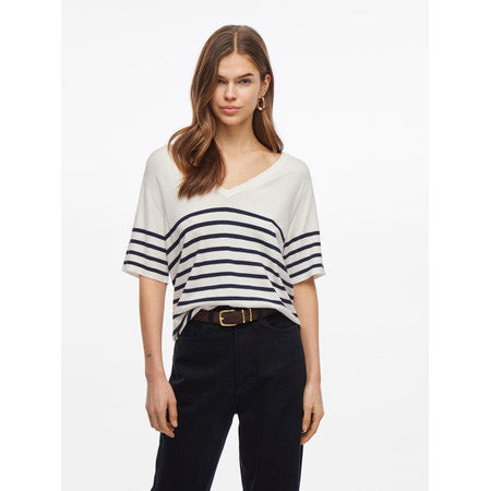 VIWENNIE V-Neck Short Sleeve Knit T-Shirt