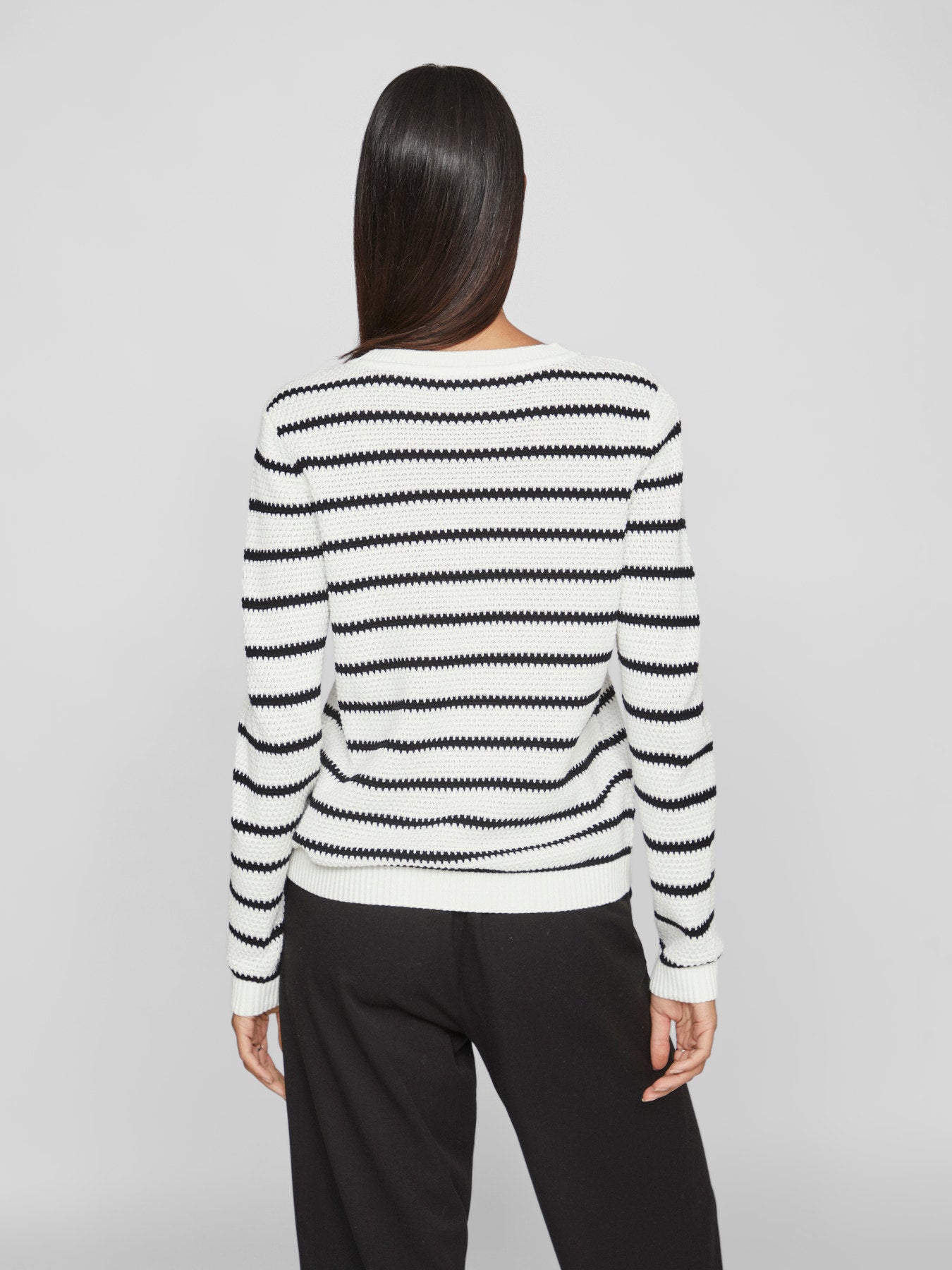 Dalo Long Sleeve Stripe Knit Top