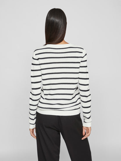 Dalo Long Sleeve Stripe Knit Top