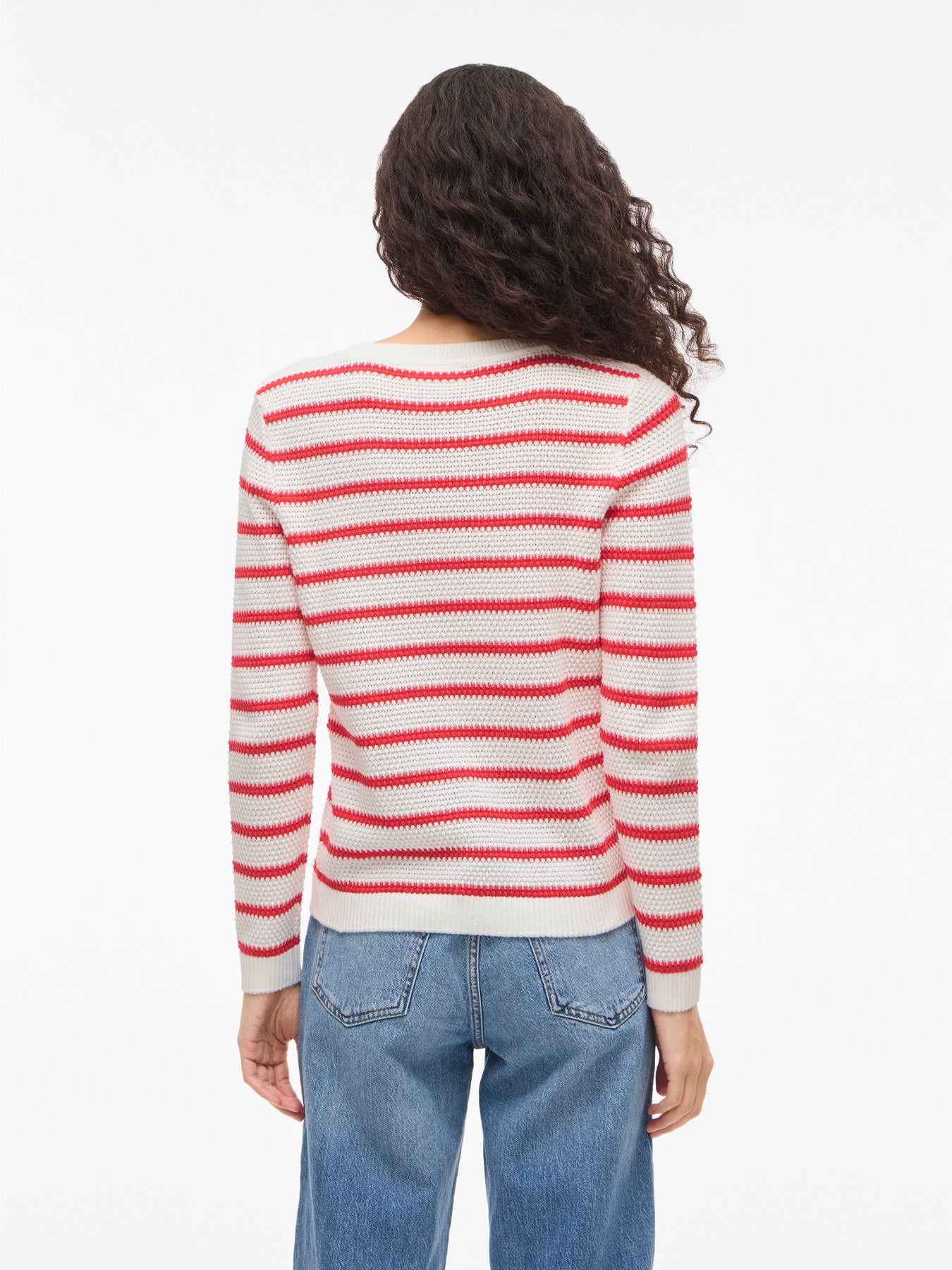 Dalo Long Sleeve Stripe Knit Top