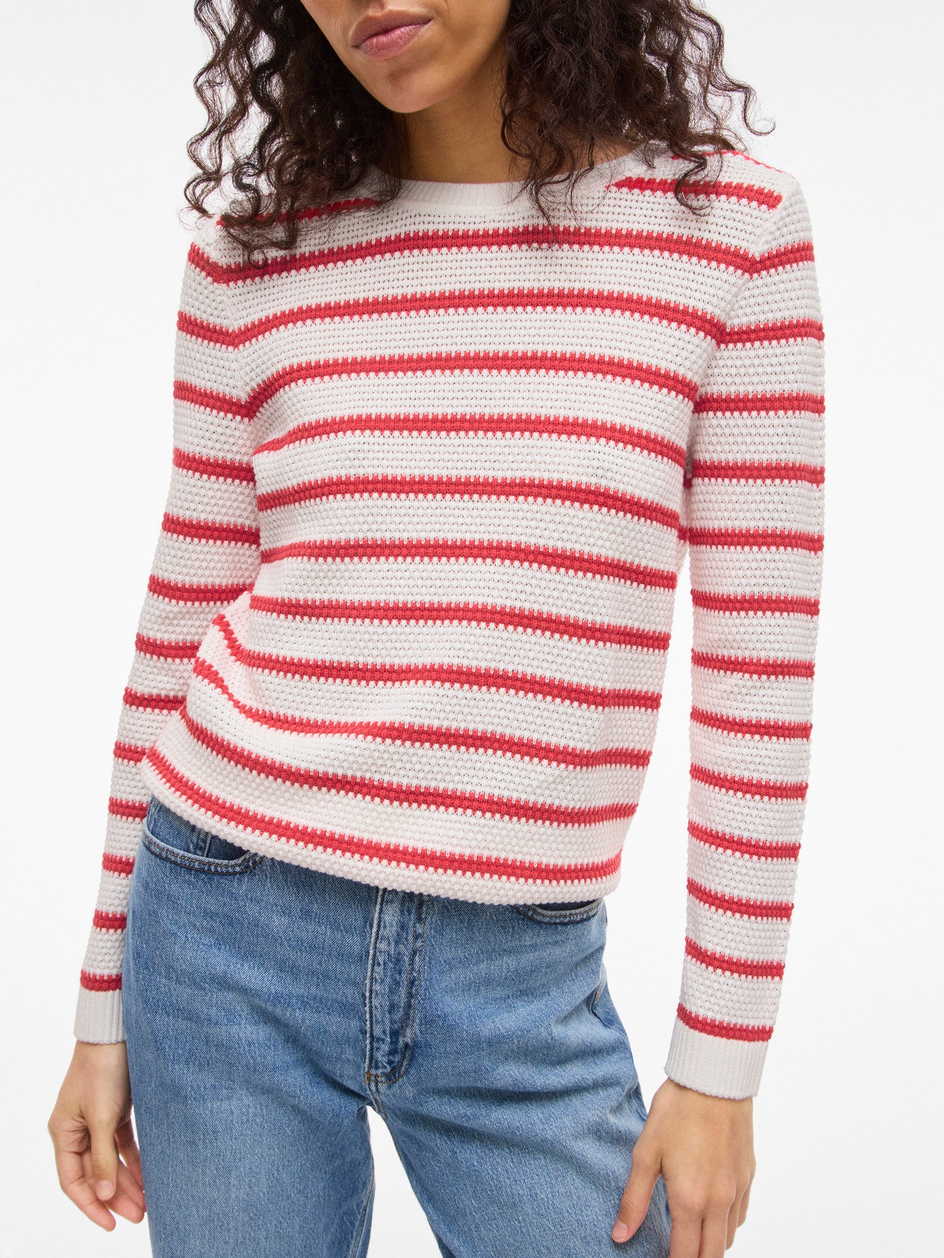 Dalo Long Sleeve Stripe Knit Top