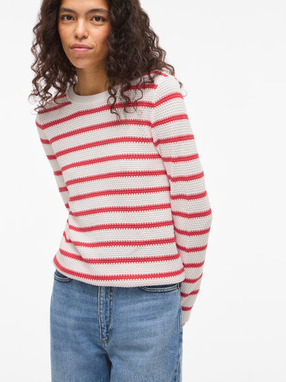 Dalo Long Sleeve Stripe Knit Top