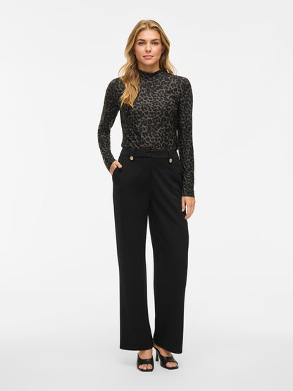 Clua High Waisted Wide Button Pants