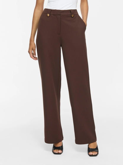 Clua High Waisted Wide Button Pants