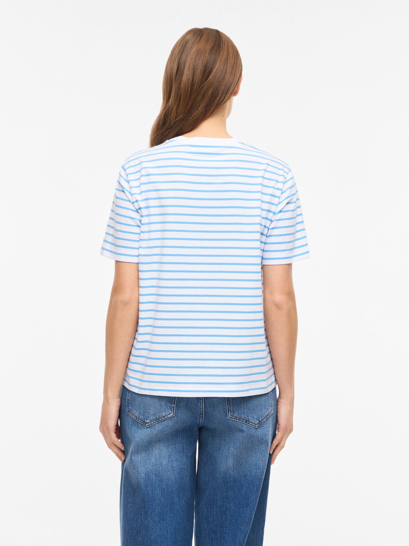 Nora Round Neck Striped Top