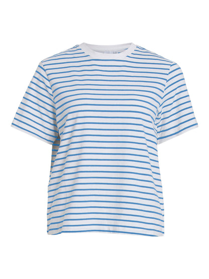 Nora Round Neck Striped Top