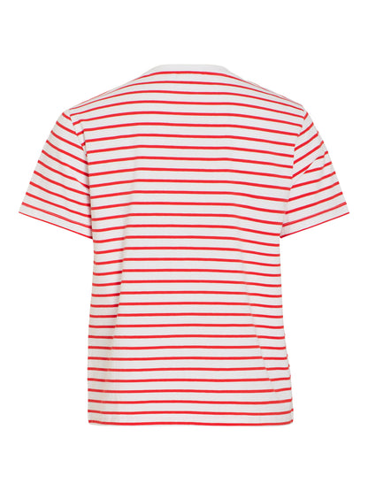 Nora Round Neck Striped Top