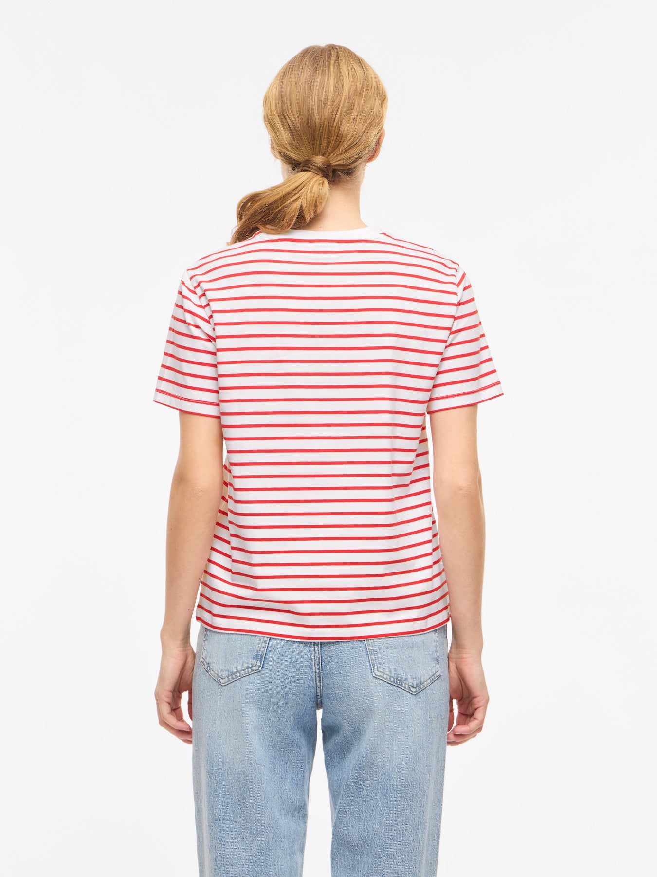 Nora Round Neck Striped Top