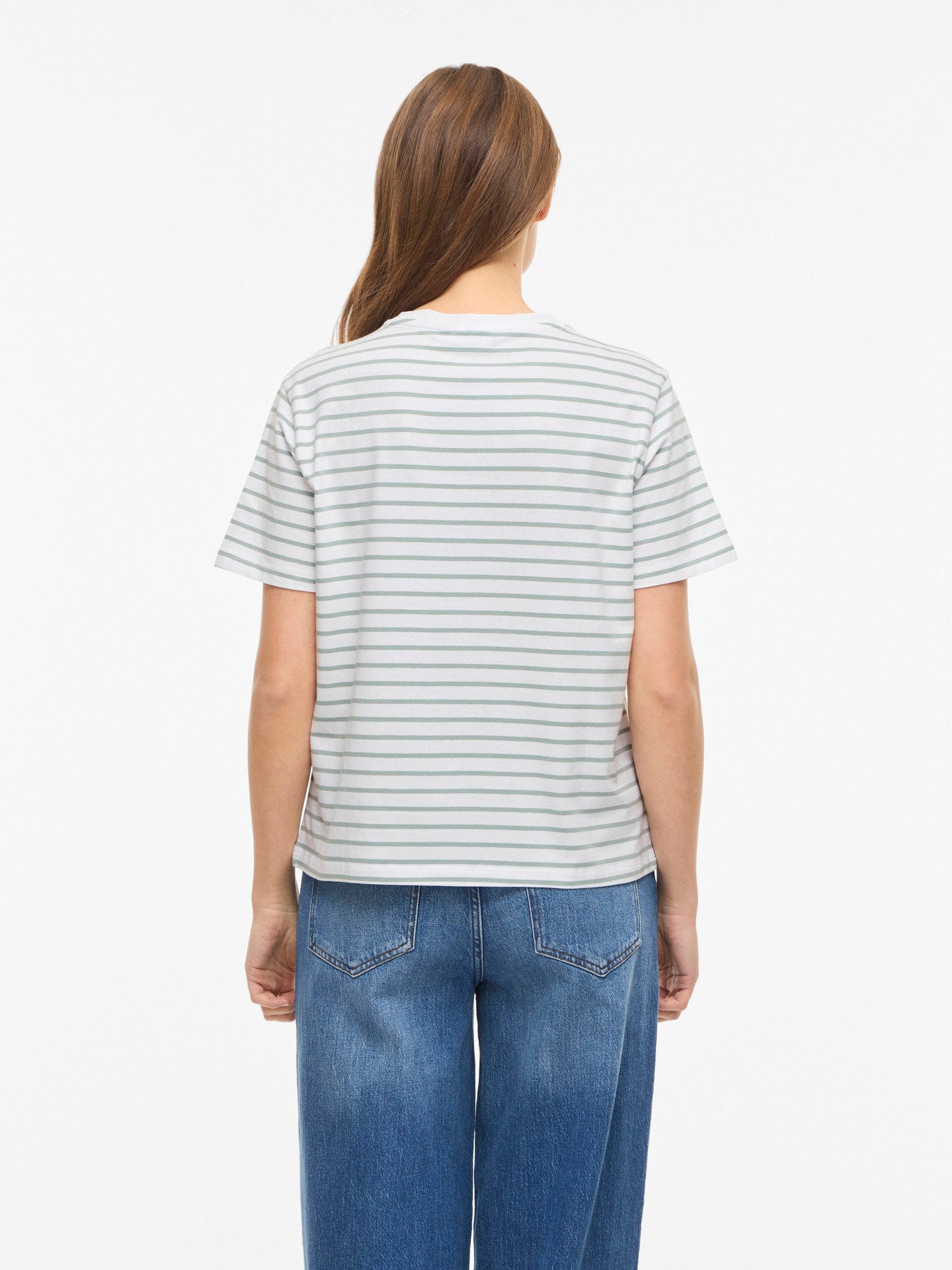 Nora Round Neck Striped Top