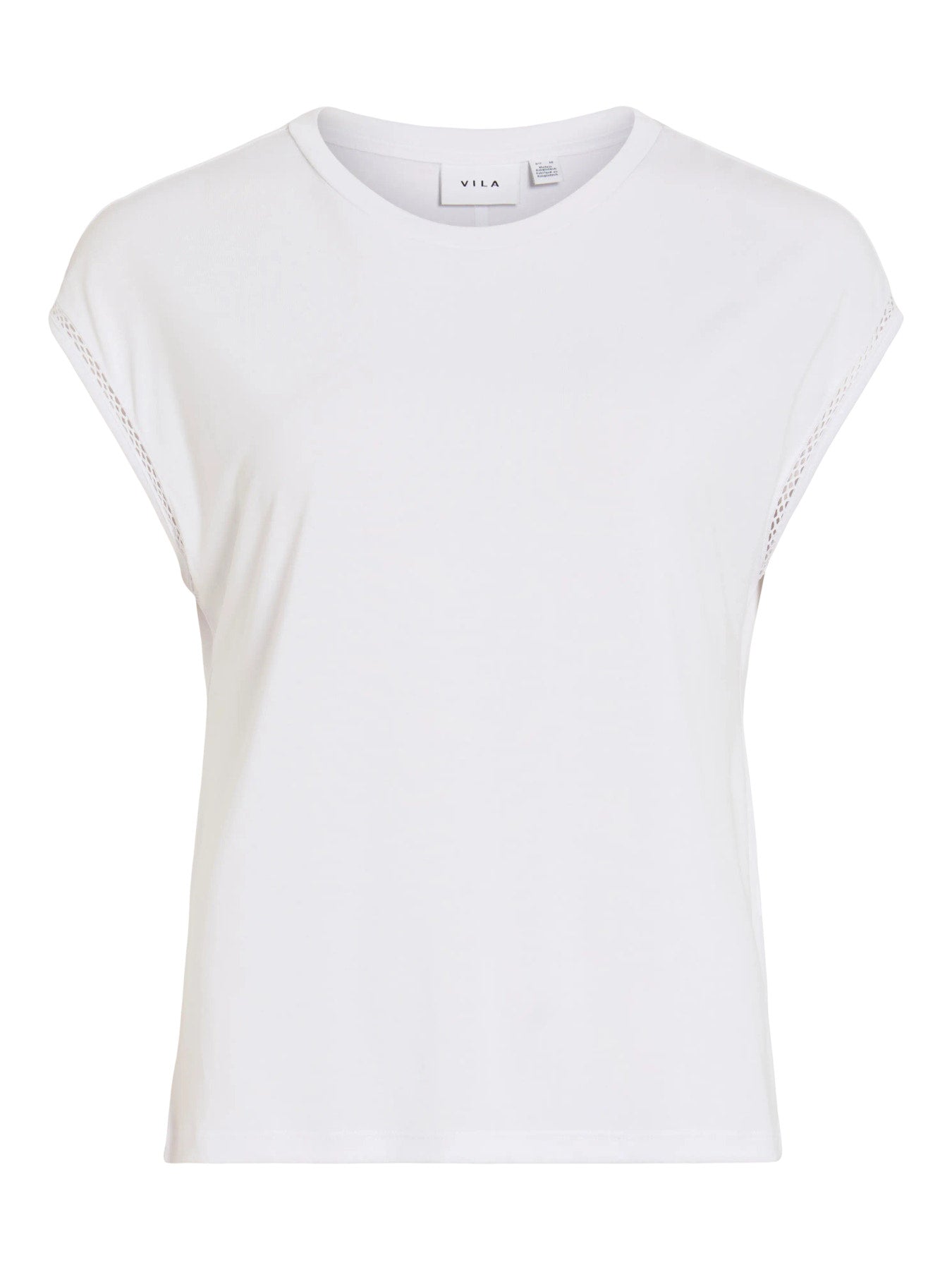 Modal Round Neck Lace Detail Top