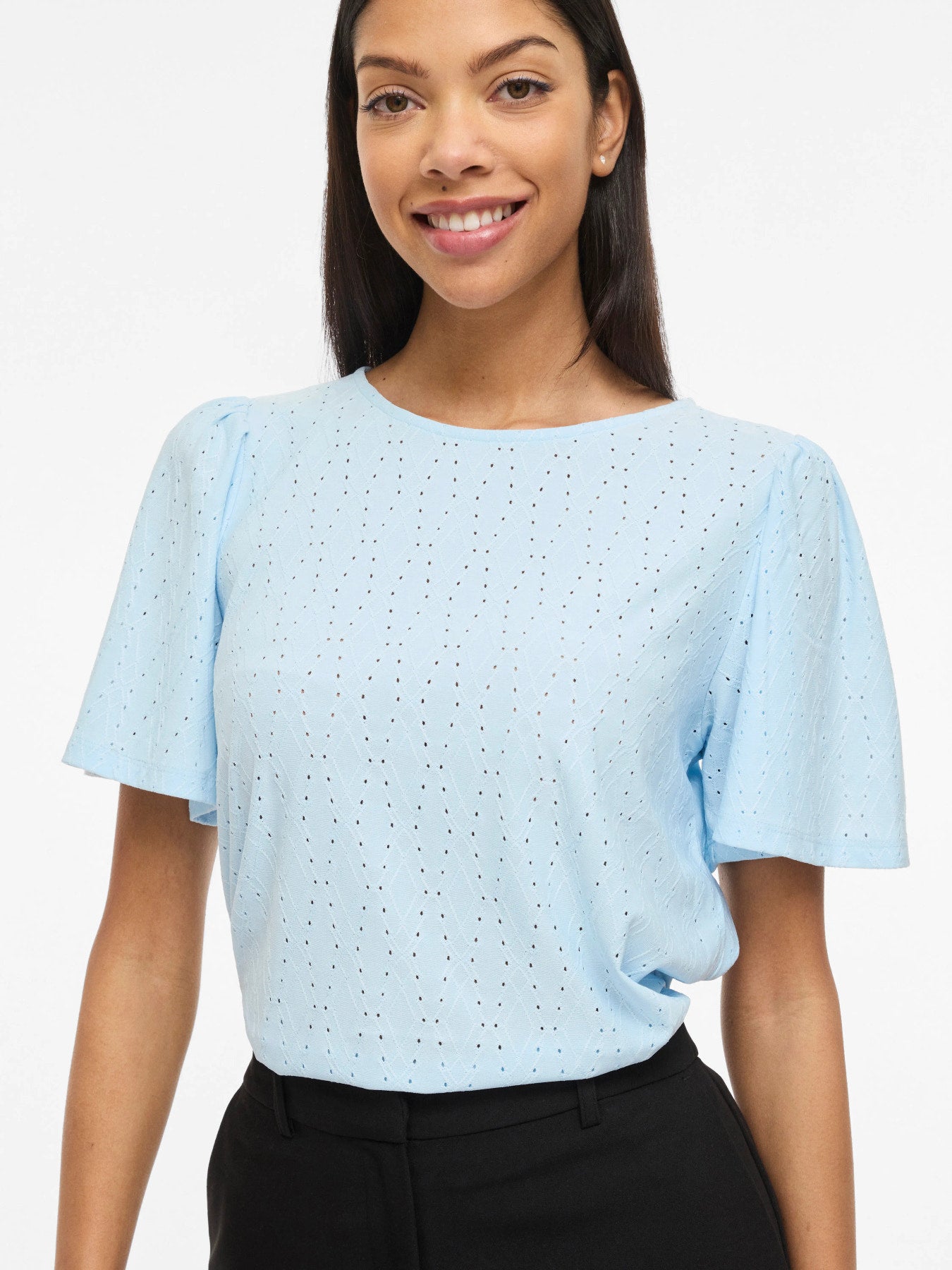 Belli Round Neck Short Sleeve Top