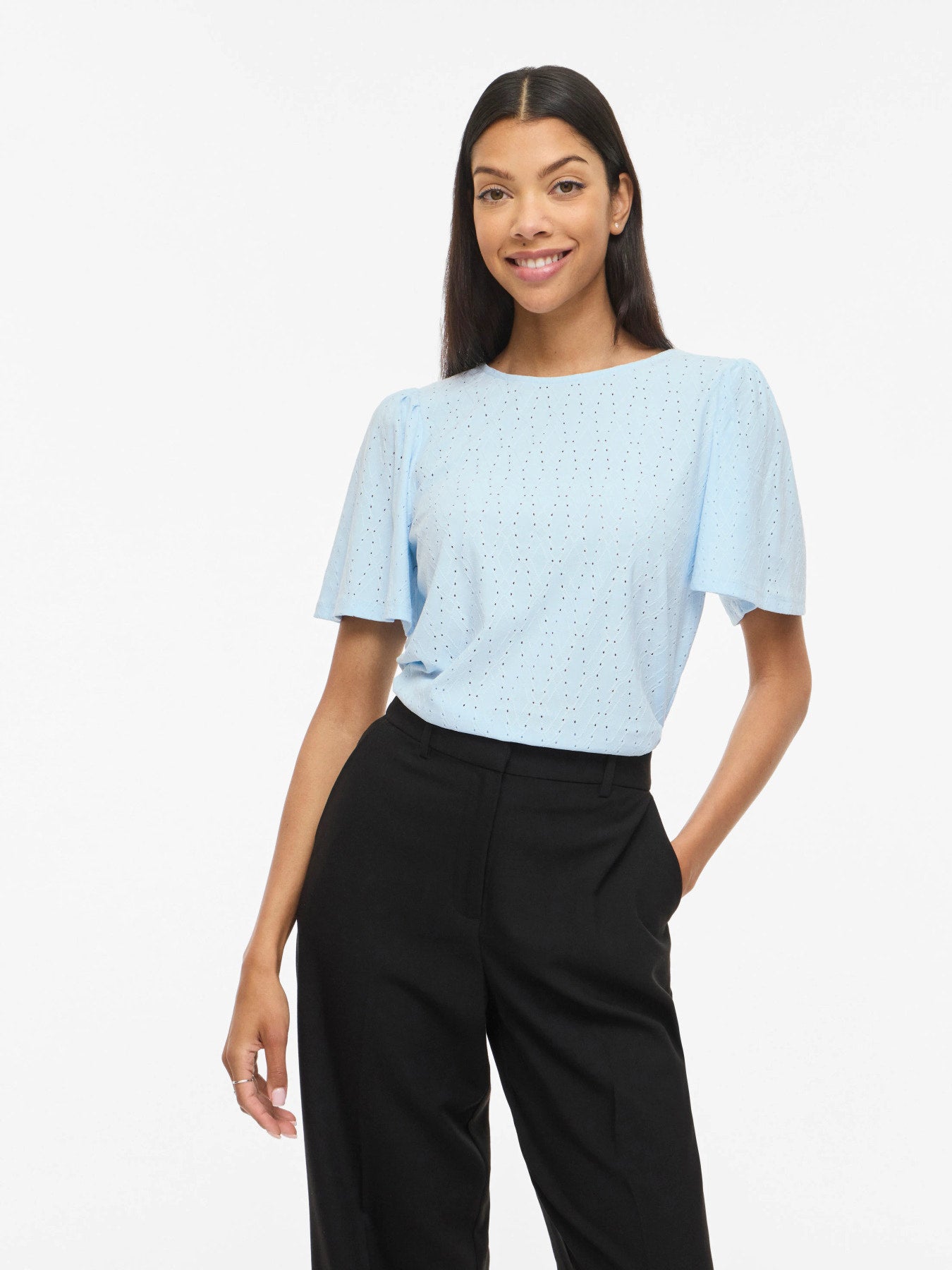 Belli Round Neck Short Sleeve Top