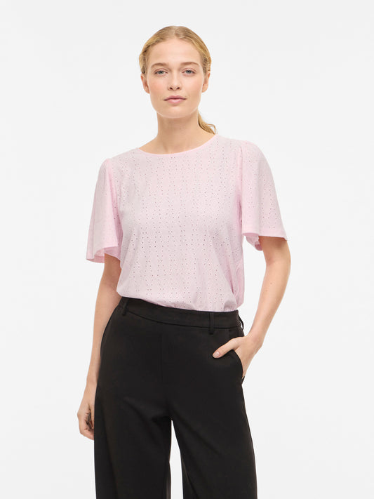 Belli Round Neck Short Sleeve Top