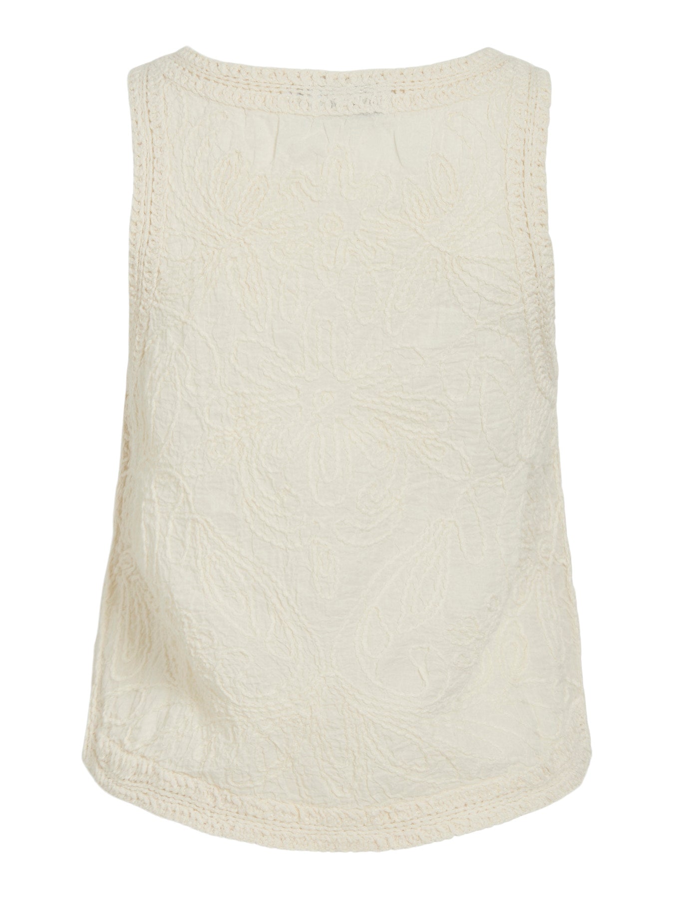 Toja Embroidered Detail Top