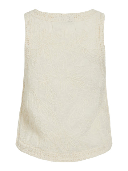 Toja Embroidered Detail Top