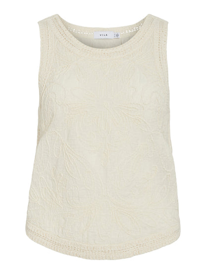 Toja Embroidered Detail Top