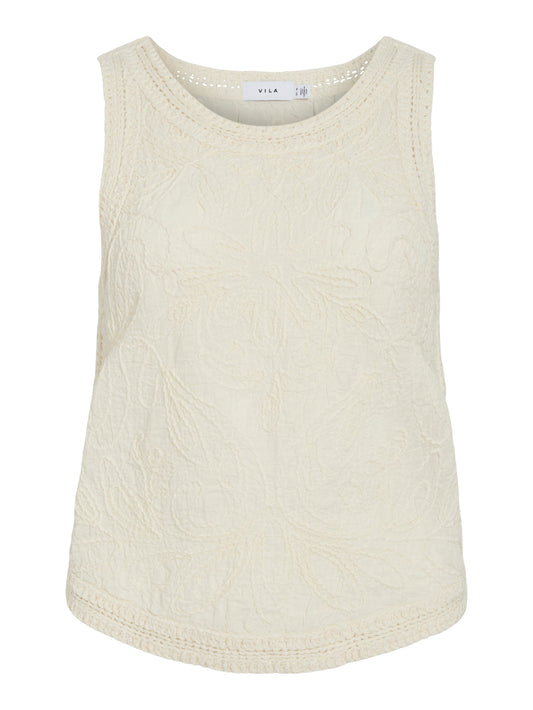 Toja Embroidered Detail Top