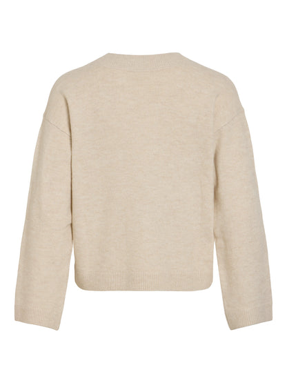 Liga Long Sleeve V-Neck Knit Top