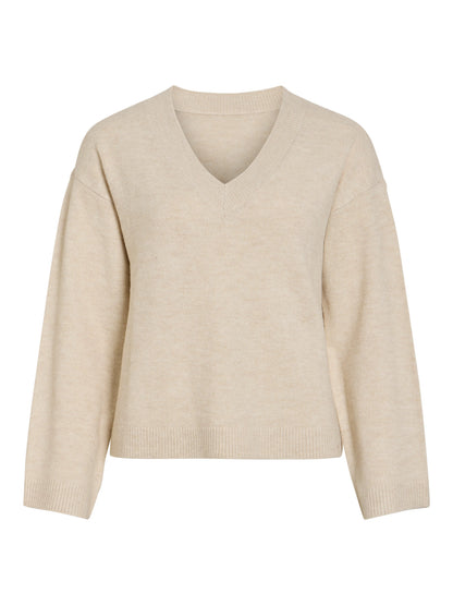 Liga Long Sleeve V-Neck Knit Top