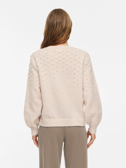 Tuli Long Sleeve Dot Knit Top
