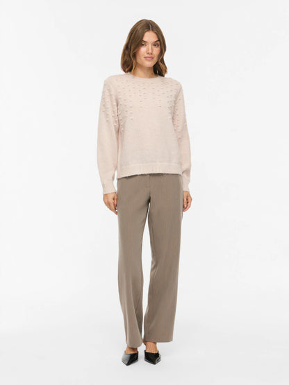 Tuli Long Sleeve Dot Knit Top