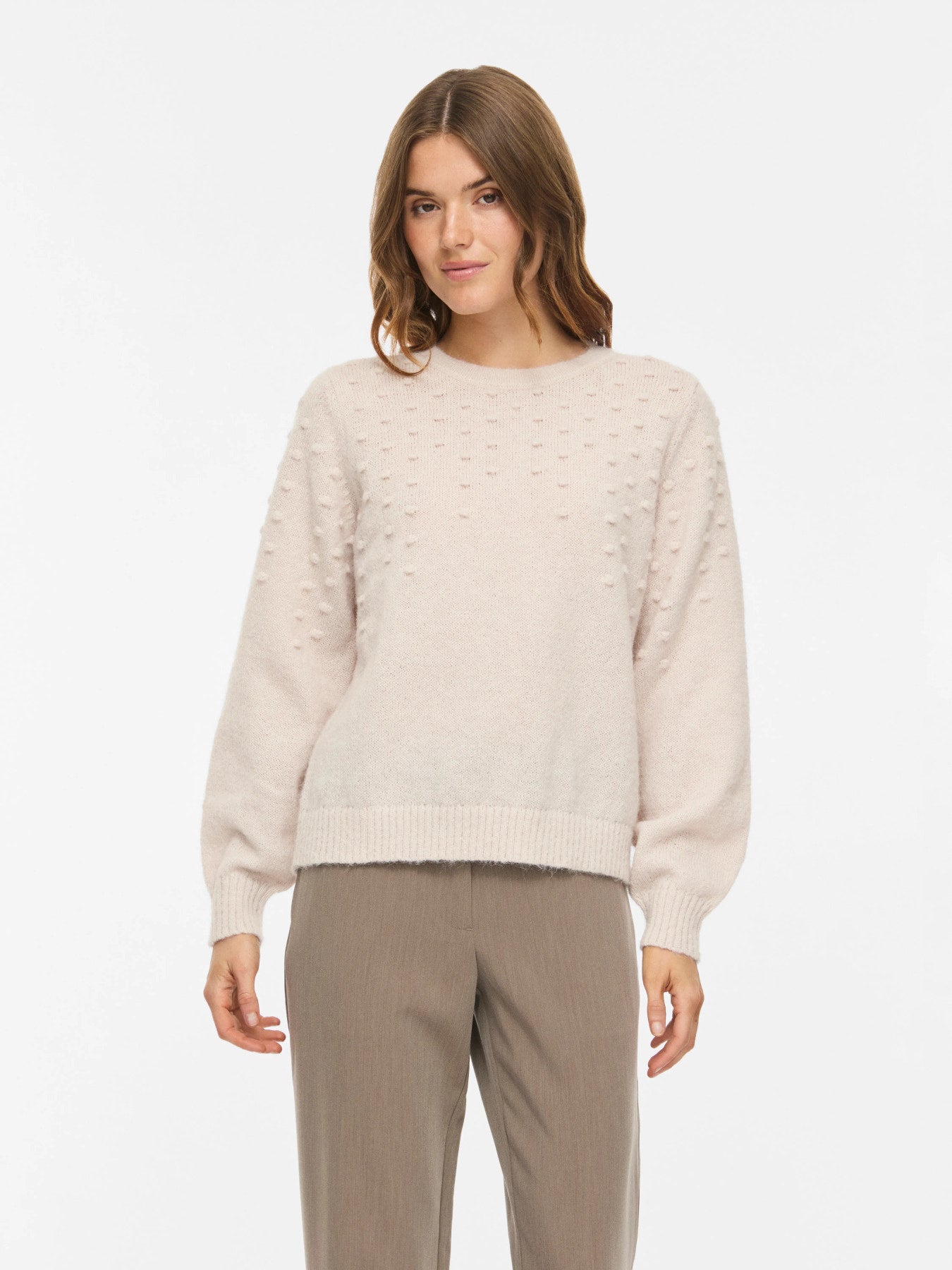 Tuli Long Sleeve Dot Knit Top