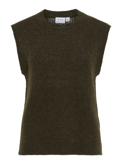 Llory O-Neck Sleeveless Knit Waistcoat