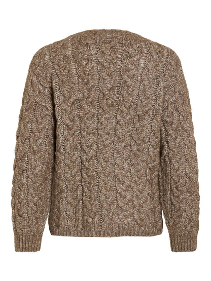 Reya O-Neck Cable Knit