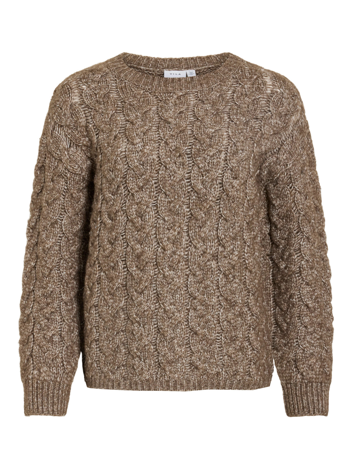 Reya O-Neck Cable Knit