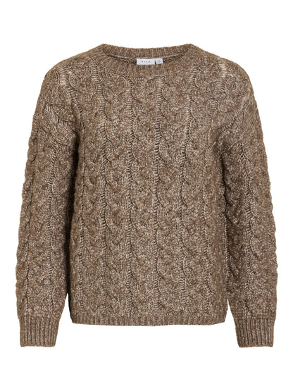 Reya O-Neck Cable Knit